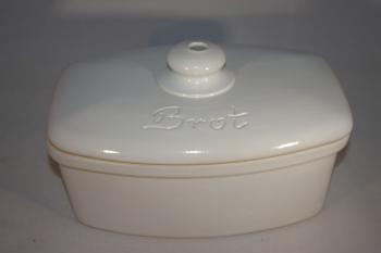 single Brottopf weiss glänzend